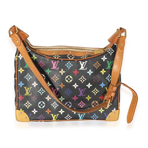 takashi murakami x louis vuitton black monogram multicolore|louis vuitton murakami sale.